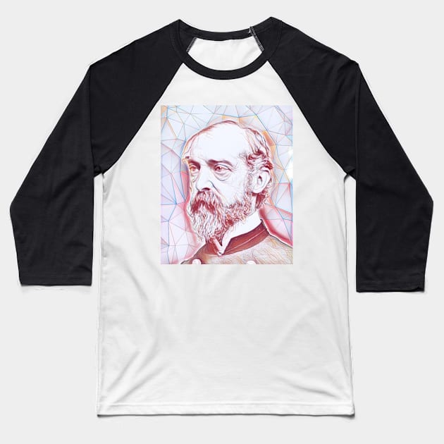 George Meade Portrait | George Meade Artwork | Line Art 5 Baseball T-Shirt by JustLit